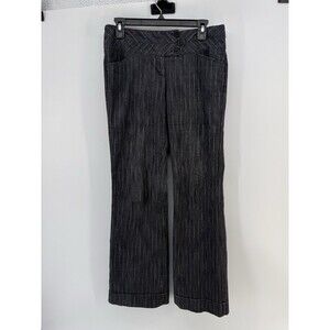 Y2K Joe Benbasset Dress Pants 7 Gray Wide Waist Band Low/mid Rise Flare Leg Read